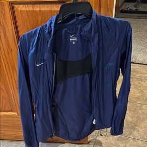 Nike Blue Windbreaker Lightweight Athletic Jacket